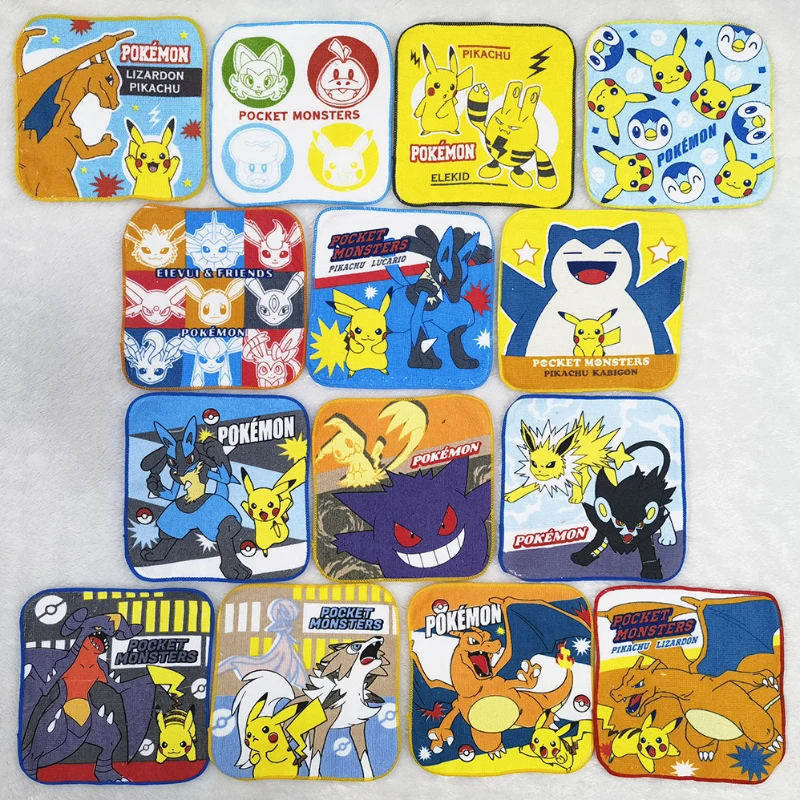 16CM Anime Pokémon Cotton Small Square Towel Kawaii Cartoon Pika-chu Towels Children Kindergarten Mouth Wipe Sweat Saliva Towel
16CM Anime Pokémon Cotton Small Square Towel Kawaii Cartoon Pika-chu Towels Children Kindergarten Mouth Wipe Sweat Saliva Towel