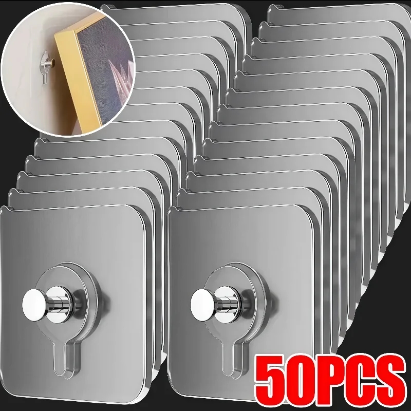 PVC Strong Adhesive Nails Hooks Poster Seamless Wall Hook Waterproof Durable Transparent Kitchen Bathroom Screw Hook Hanger
PVC Strong Adhesive Nails Hooks Poster Seamless Wall Hook Waterproof Durable Transparent Kitchen Bathroom Screw Hook Hanger