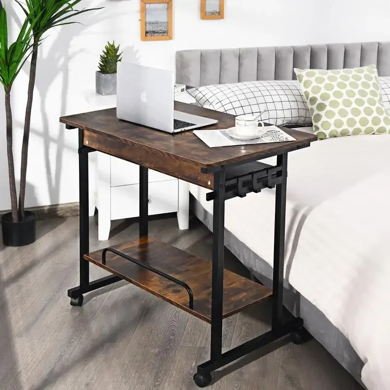 Home Office Computer Desk Cart with Pull-out Keyboard Tray-Rustic Brown
Home Office Computer Desk Cart with Pull-out Keyboard Tray-Rustic Brown
