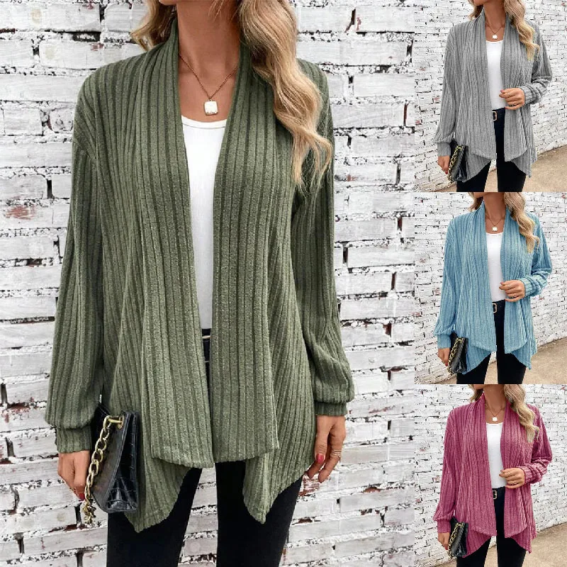 Women's Loose Long Sve Pure Color Open Cardigan Coat Warm Thiened Autumn Winter Faion European Sle Polyester Fiber
Women's Loose Long Sve Pure Color Open Cardigan Coat Warm Thiened Autumn Winter Faion European Sle Polyester Fiber