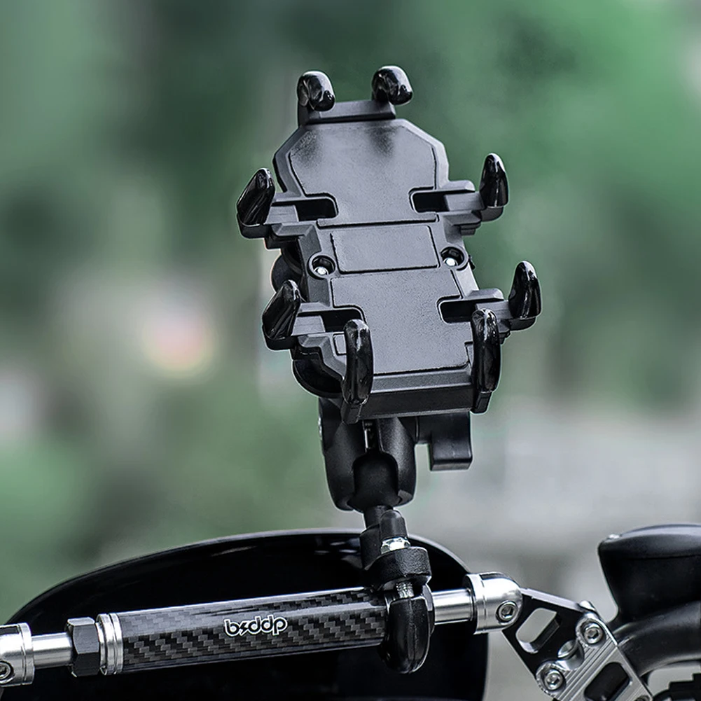 Motorcycle Fork Stem Phone Holder with Shock Absorber Electric Bicycle Navigation Holder Portable Phone Support for 4.7-7.1 Inch
Motorcycle Fork Stem Phone Holder with Shock Absorber Electric Bicycle Navigation Holder Portable Phone Support for 4.7-7.1 Inch