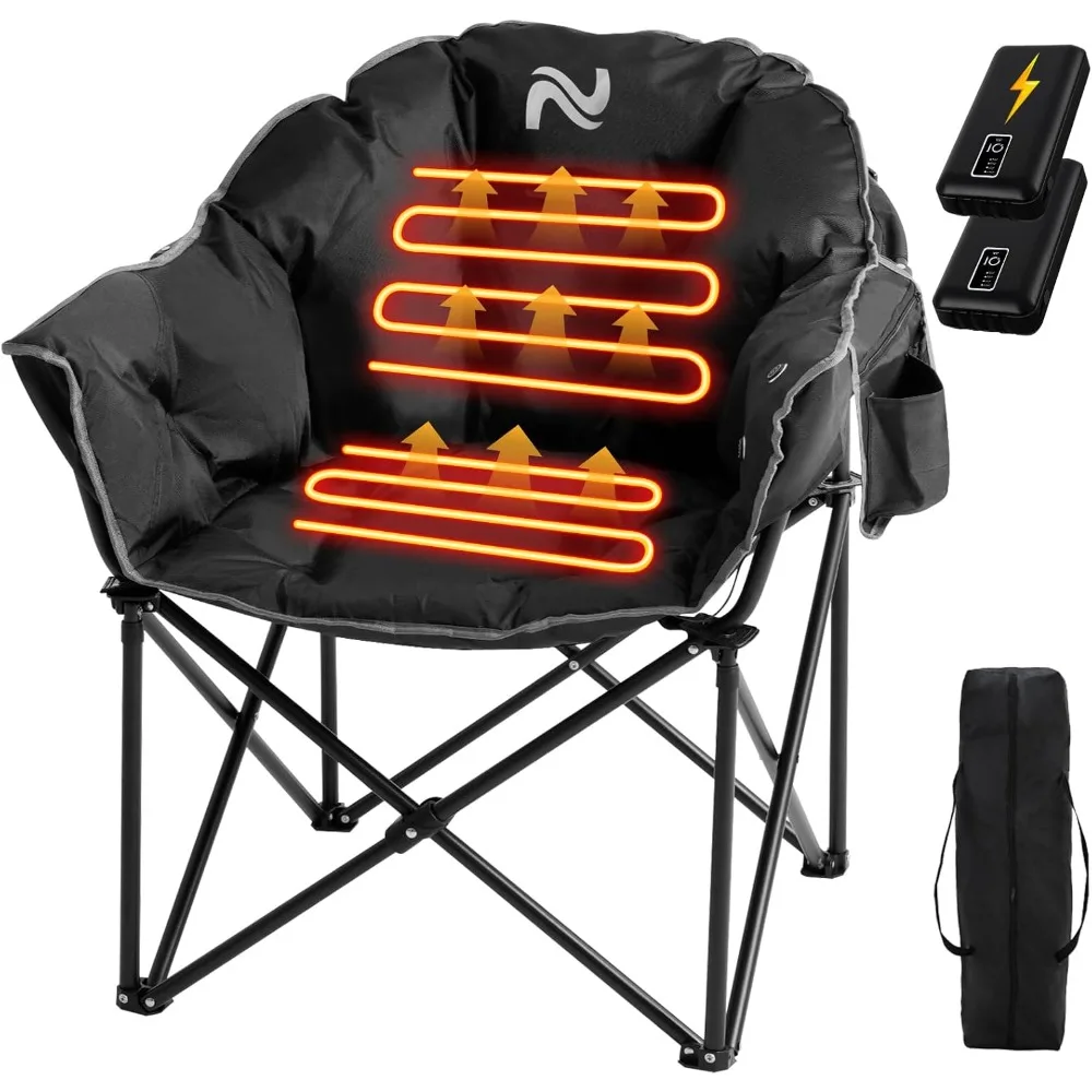 Oversized Heated Camping Chair Heats Back and Seat, Heated Portable Camp Chair with 3 Heat Levels, Heavy Duty Heated Moon Chair
Oversized Heated Camping Chair Heats Back and Seat, Heated Portable Camp Chair with 3 Heat Levels, Heavy Duty Heated Moon Chair
