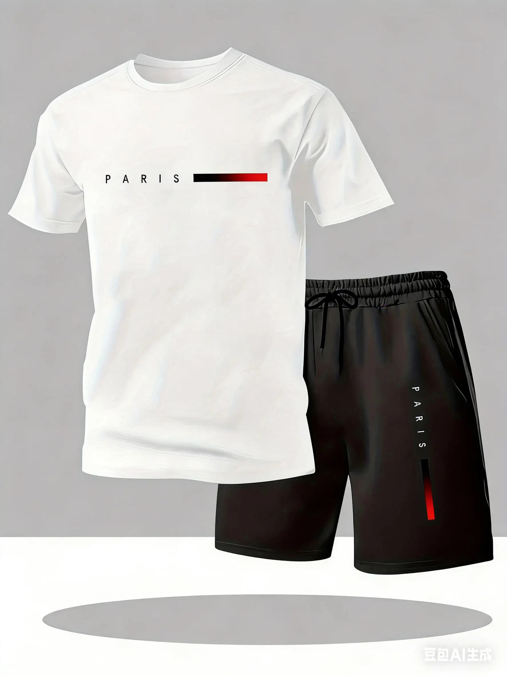Men's 2 Piece Shorts Set Casual Sportswear with Paris Print Tracksuit Short Sleeve T Shirt & Summer Outfit for Daily Wear
Men's 2 Piece Shorts Set Casual Sportswear with Paris Print Tracksuit Short Sleeve T Shirt & Summer Outfit for Daily Wear