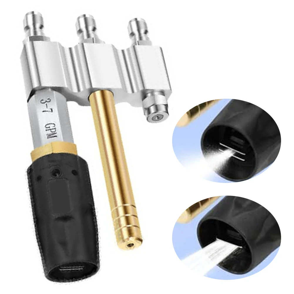 Three Head Nozzle 3-in-1 Adjustable Soft Wash Nozzle: Long Reach, Quick Connect, 0-60° Spray Long Range C-hemical Nozzles
Three Head Nozzle 3-in-1 Adjustable Soft Wash Nozzle: Long Reach, Quick Connect, 0-60° Spray Long Range C-hemical Nozzles