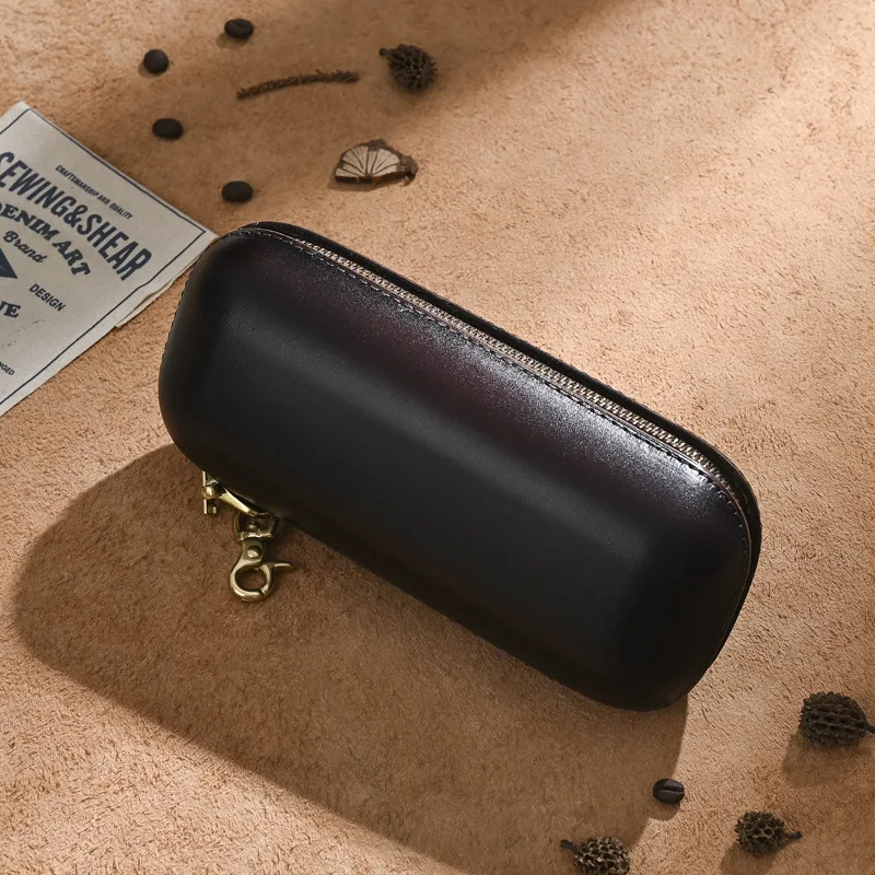 Zipper Glasses Pouch Bag Hard Shell Outdoor Portable Keyring Cowhide Leather Eyeglass Case Travel Sunglasses Protective Holder
Zipper Glasses Pouch Bag Hard Shell Outdoor Portable Keyring Cowhide Leather Eyeglass Case Travel Sunglasses Protective Holder