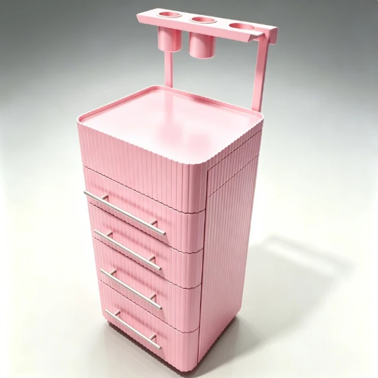 Yicheng Wholesale Multilayer Drawer Tool Cart for Salon Large Capacity Mobile Storage Box with Wheels Barber Cabinet for Sale
Yicheng Wholesale Multilayer Drawer Tool Cart for Salon Large Capacity Mobile Storage Box with Wheels Barber Cabinet for Sale