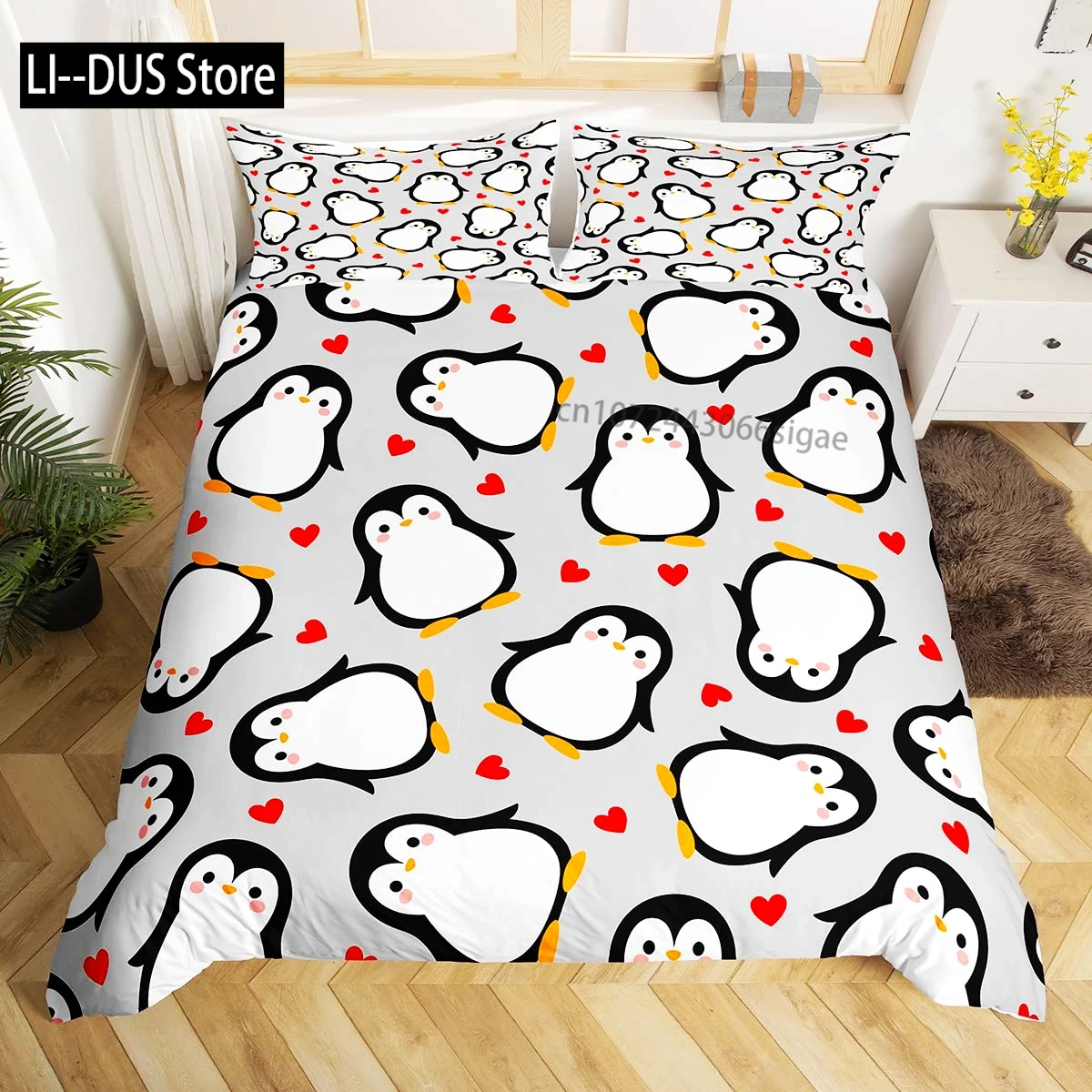 Penguin Duvet Cover Set Queen Size Cute Animal Pattern For Kids Teens Bedding Set Cute Penguin Animal Pattern Soft Quilt Cover
Penguin Duvet Cover Set Queen Size Cute Animal Pattern For Kids Teens Bedding Set Cute Penguin Animal Pattern Soft Quilt Cover