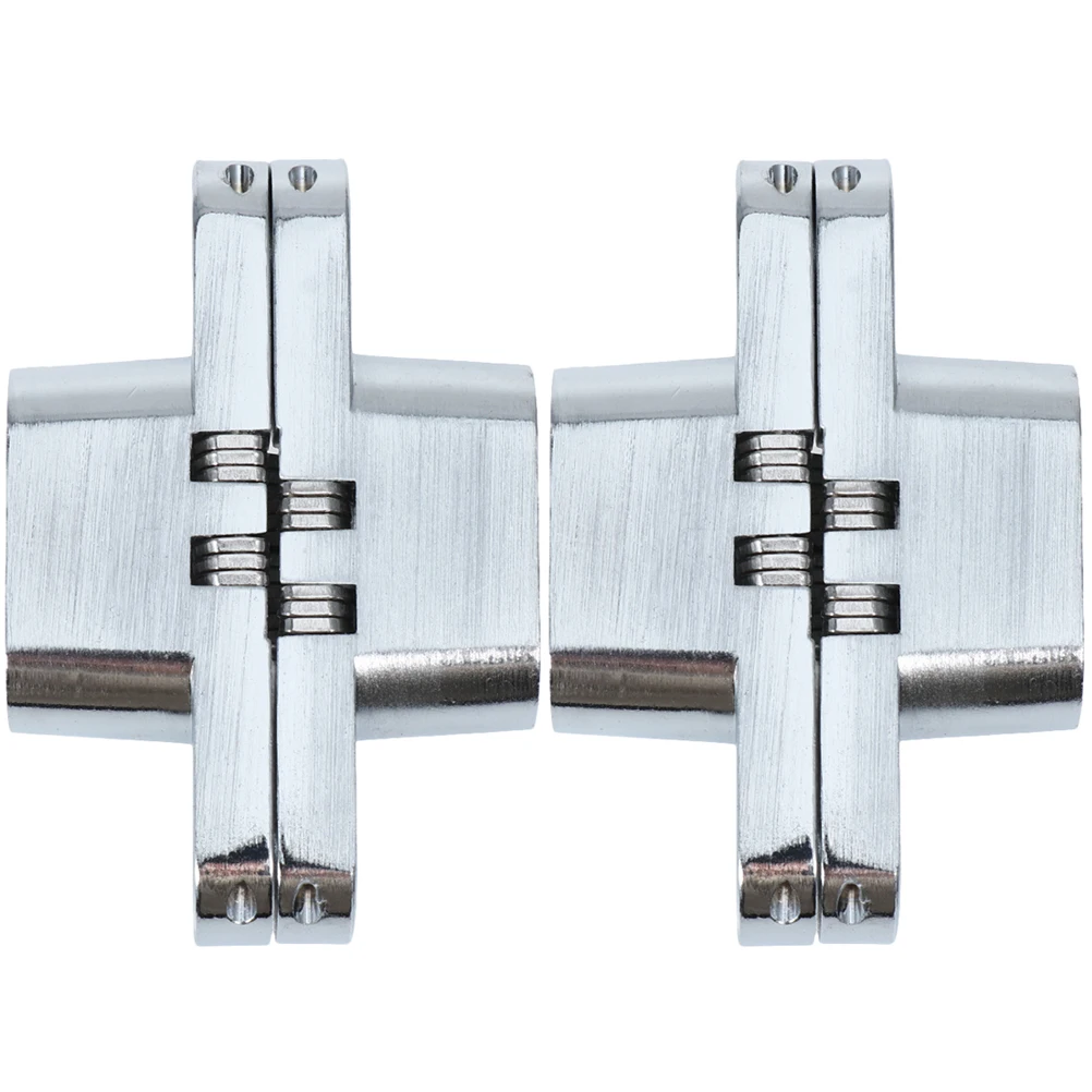 2Pcs Concealed Stainless Steel Hinge High-Grade Cross Folding Door Hinge Hidden 180 Degree Opening Durable for Buffet Tables
2Pcs Concealed Stainless Steel Hinge High-Grade Cross Folding Door Hinge Hidden 180 Degree Opening Durable for Buffet Tables