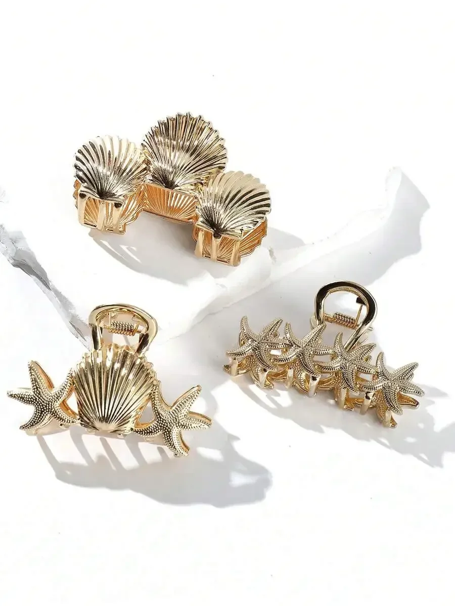 Summer Beach Seashell Starfish Hair Claw Clips For Women Ocean Theme Hair Accessory
Summer Beach Seashell Starfish Hair Claw Clips For Women Ocean Theme Hair Accessory
