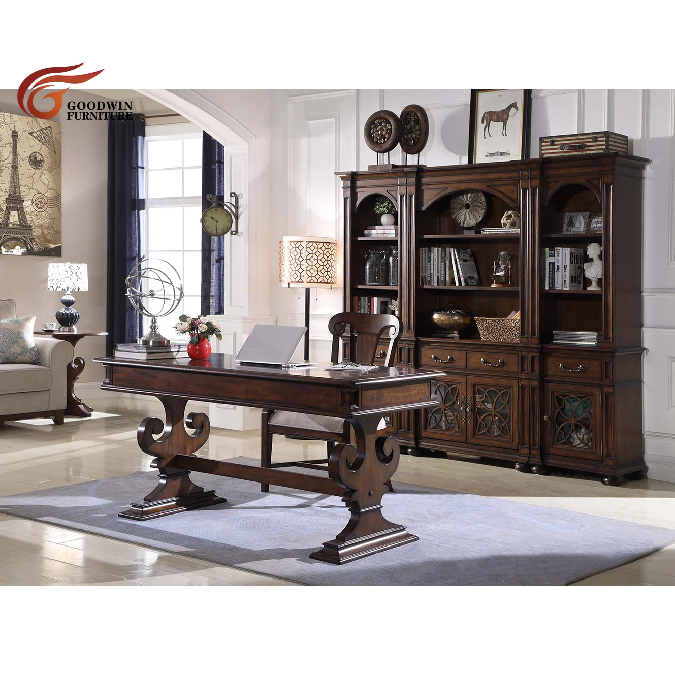 Goodwin New Design High Quality House Room Study Table Study Room Furniture Study Room Cabinet GL176
Goodwin New Design High Quality House Room Study Table Study Room Furniture Study Room Cabinet GL176