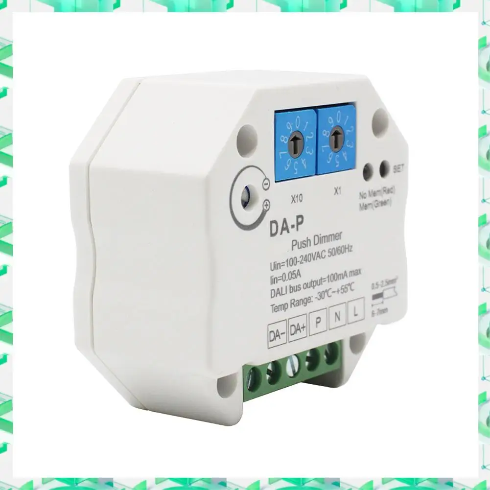 3C Electron для DALI Push светодиодный диммер 110 В 220 В 240 В с функцией памяти для драйвера или балластов DALI, регулируемая скорость затемнения Di
3C Electron для DALI Push светодиодный диммер 110 В 220 В 240 В с функцией памяти для драйвера или балластов DALI, регулируемая скорость затемнения Di