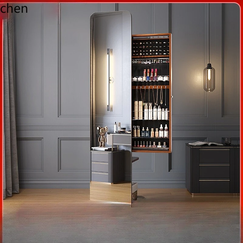 HTT full-length mirror, full-body mirror, floor-to-ceiling , with makeup cabinet, hanger, integrated storage and rotation
HTT full-length mirror, full-body mirror, floor-to-ceiling , with makeup cabinet, hanger, integrated storage and rotation