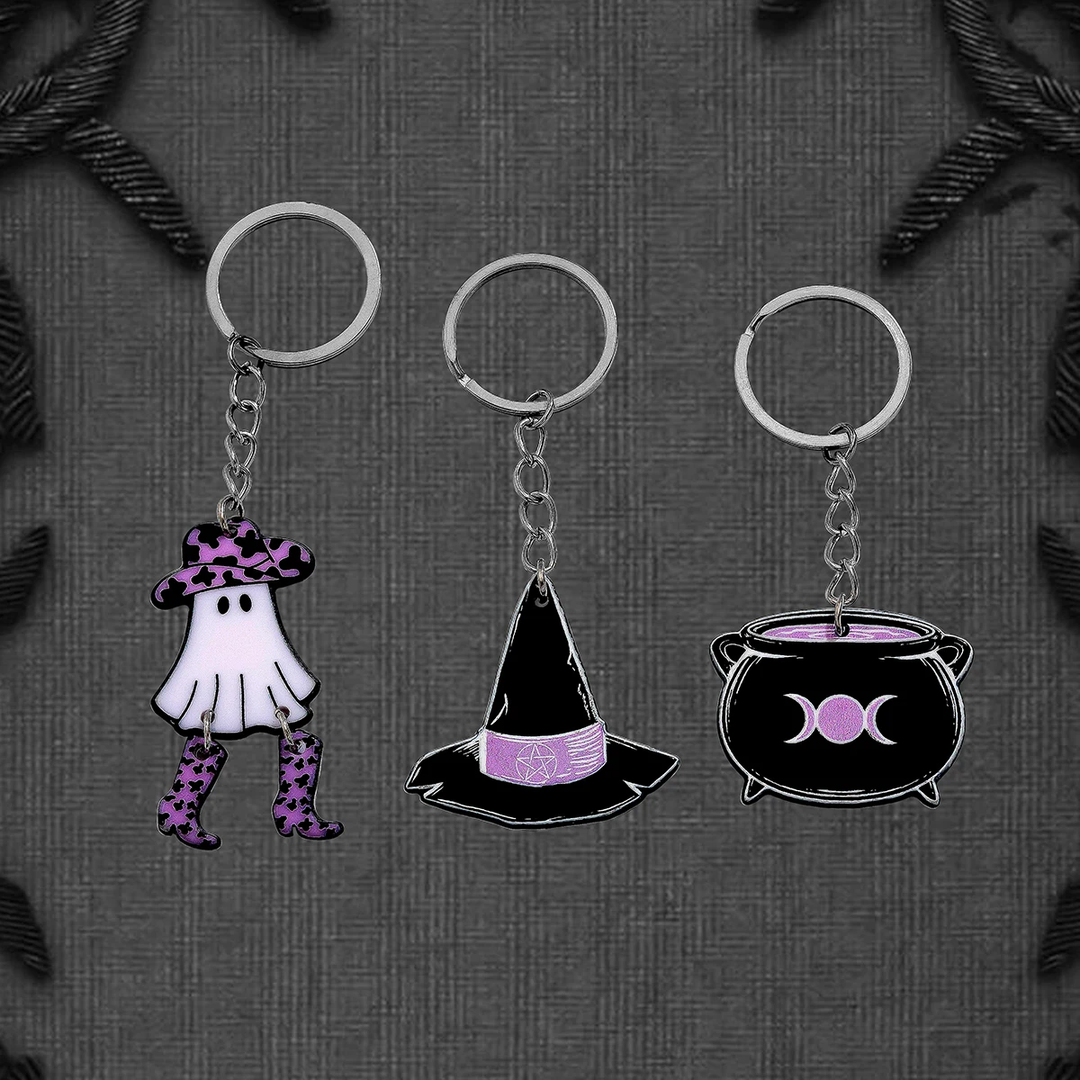 SHIXIN 3Pcs/Set Gothic Witch Hat Ghost Pendant Keychain Women Cartoon Key Ring Halloween Mobile Phone Bag Pendant Accessories 
SHIXIN 3Pcs/Set Gothic Witch Hat Ghost Pendant Keychain Women Cartoon Key Ring Halloween Mobile Phone Bag Pendant Accessories