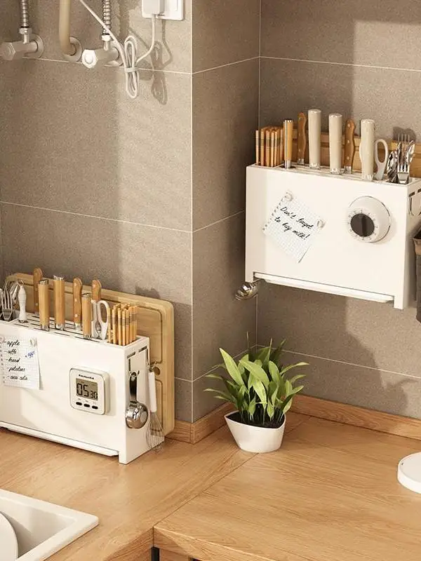 Kitchen Knife Ra Cutting Board Utensil Holder Wall Mounted Inteated Carbon Steel Storage elf Organizer
Kitchen Knife Ra Cutting Board Utensil Holder Wall Mounted Inteated Carbon Steel Storage elf Organizer