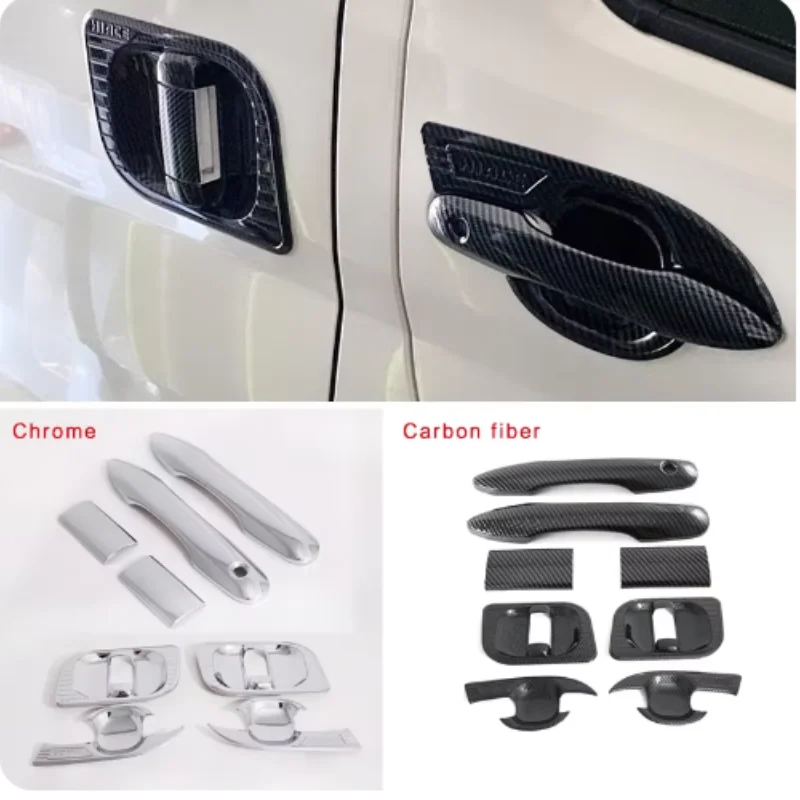 X-T Abs Carbon Fiber Chrome Door Handle Molding Trim Cover For Toyota HIACE 2019-2023 300 Series
X-T Abs Carbon Fiber Chrome Door Handle Molding Trim Cover For Toyota HIACE 2019-2023 300 Series