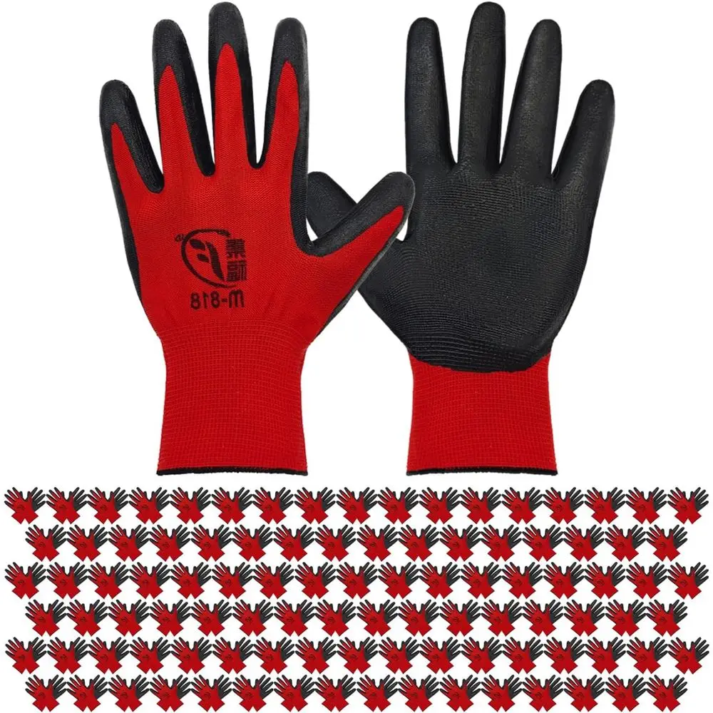 WHEATHUSK 100 Pack Gardening Gloves Bulk or Men Women, Breathable Nitrile Rubber Coated Garden Gloves Dipped Gripping Work Glove
WHEATHUSK 100 Pack Gardening Gloves Bulk or Men Women, Breathable Nitrile Rubber Coated Garden Gloves Dipped Gripping Work Glove