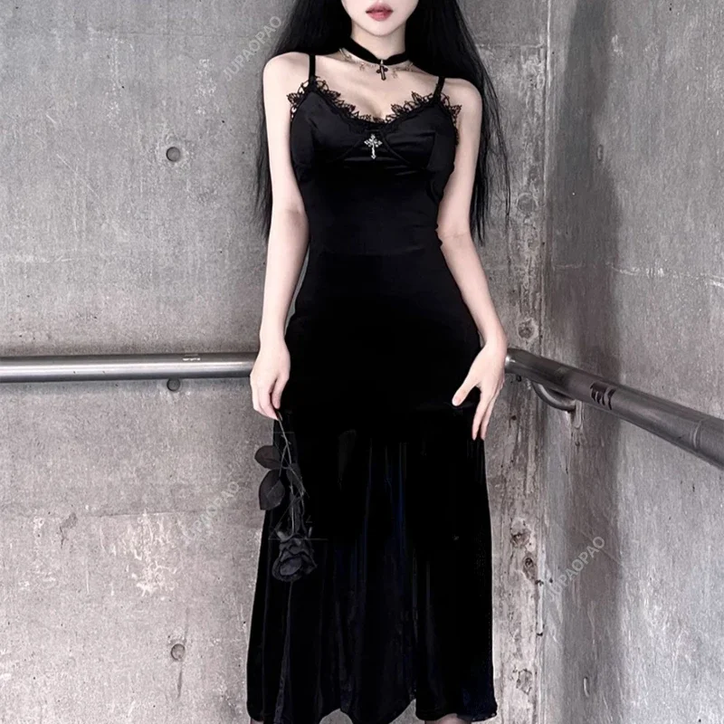 Halloween Costume Female Dress Anime Playing Black Dress Witch Dark Style European and American Stage Performance Sexy Dress
Halloween Costume Female Dress Anime Playing Black Dress Witch Dark Style European and American Stage Performance Sexy Dress
