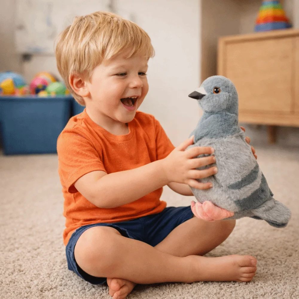 Soft Material Simulated Pigeon Plush Toy Lifelike Eyes White Pigeon Color Realistic Pigeon Plush High Quality
Soft Material Simulated Pigeon Plush Toy Lifelike Eyes White Pigeon Color Realistic Pigeon Plush High Quality