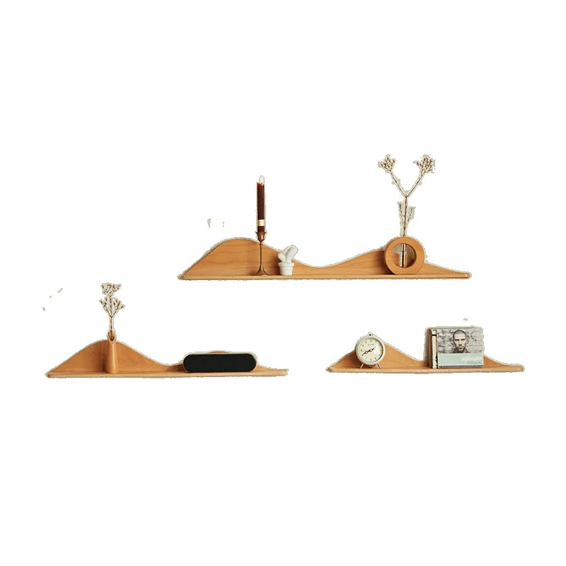 Beech non-punching rack TV wall bedside decorative shelf living room art wall hanging
Beech non-punching rack TV wall bedside decorative shelf living room art wall hanging