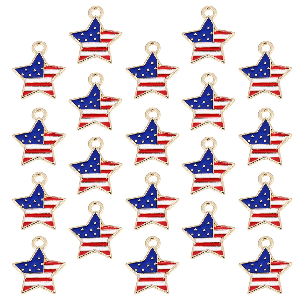 30 pcs Star Shaped Alloy Pendants DIY Necklace Bracelet Earrings Independence Day Charms Decor Accessories Jewelry Craft Project
30 pcs Star Shaped Alloy Pendants DIY Necklace Bracelet Earrings Independence Day Charms Decor Accessories Jewelry Craft Project