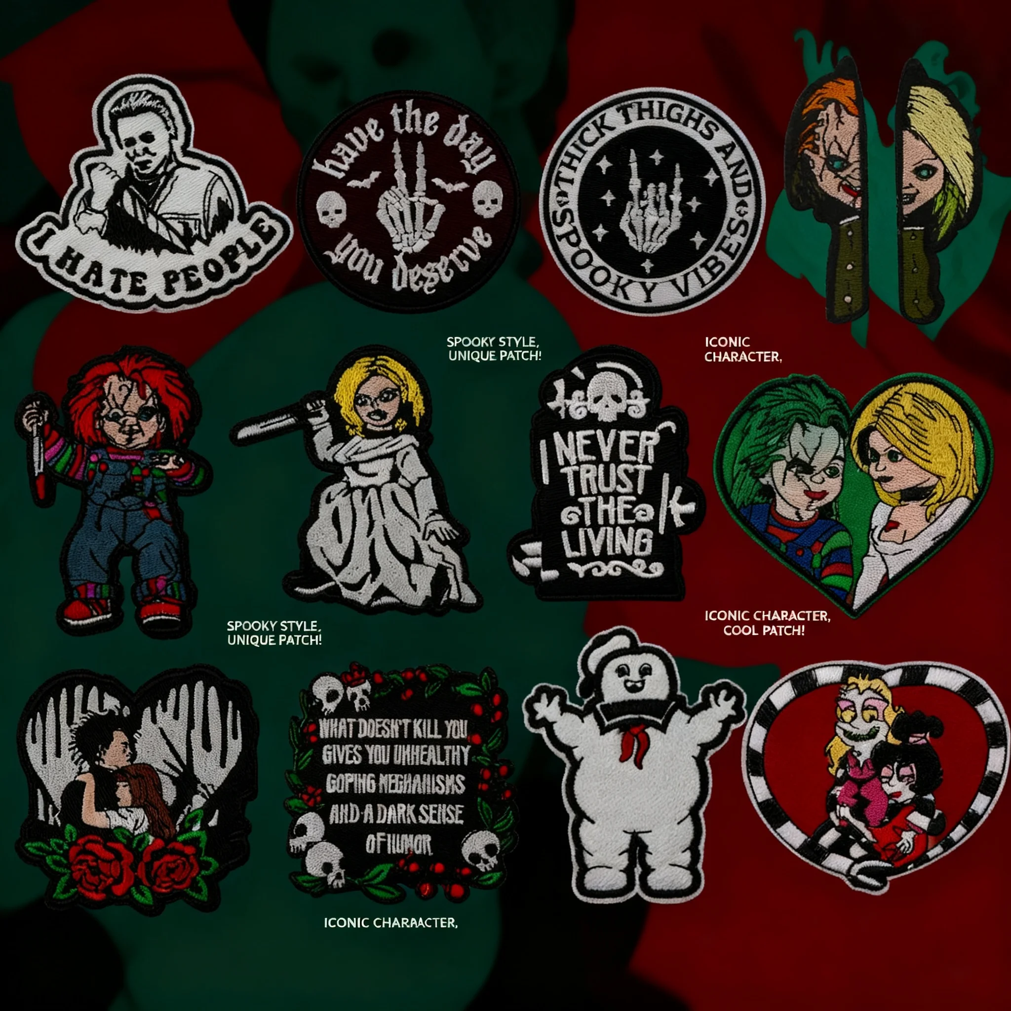 Halloween Horror Movie Embroidered Patches DIY Iron On Patches For Clothing Jacket Backpack Badge Costume Accessories Halloween
Halloween Horror Movie Embroidered Patches DIY Iron On Patches For Clothing Jacket Backpack Badge Costume Accessories Halloween