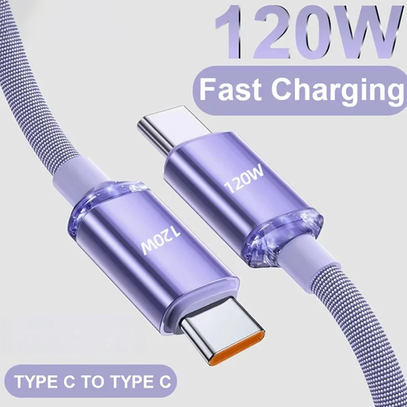 120W 1m/1.5m/2m Fast Charging Data Cable Type to Type 6A Fast Charging Mobile Phone Accessories for Samsung iPhone Huawei Millet
120W 1m/1.5m/2m Fast Charging Data Cable Type to Type 6A Fast Charging Mobile Phone Accessories for Samsung iPhone Huawei Millet