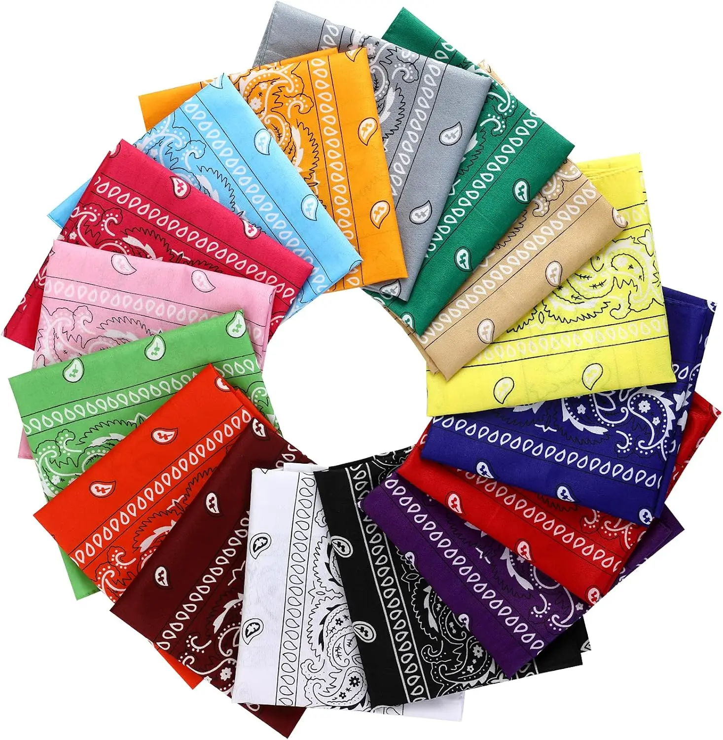 16pcs Multi-Purpose Bandanas Scarf Headband for Women Men Kids Party Favors
16pcs Multi-Purpose Bandanas Scarf Headband for Women Men Kids Party Favors