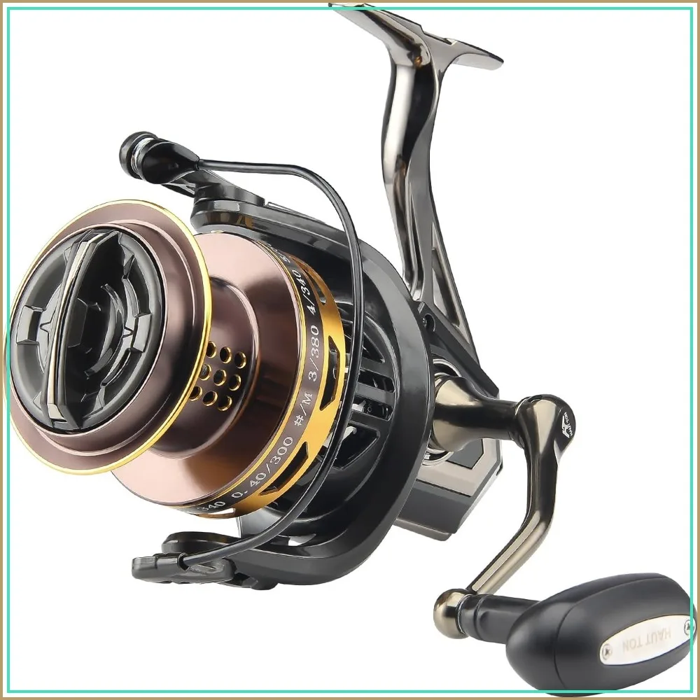 Big Game Surf Spinning Fishing Reel 8000/12000, 20KG Drag, Backlash-Free Bearings, Metal Reel Seat, Zinc Alloy Gear for Saltwater Fishing
Big Game Surf Spinning Fishing Reel 8000/12000, 20KG Drag, Backlash-Free Bearings, Metal Reel Seat, Zinc Alloy Gear for Saltwater Fishing