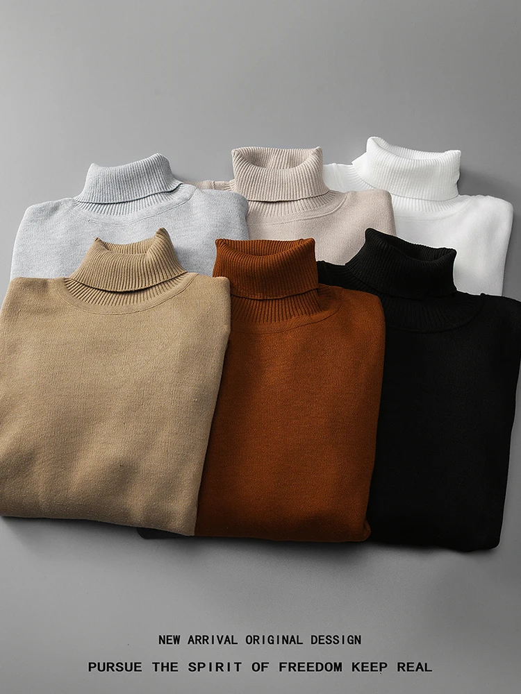 High Ne Knitwear Men's Faionable Inner Wear Versatile Base Layer irt Youthful Daily Wear Winter Season Long Sve
High Ne Knitwear Men's Faionable Inner Wear Versatile Base Layer irt Youthful Daily Wear Winter Season Long Sve