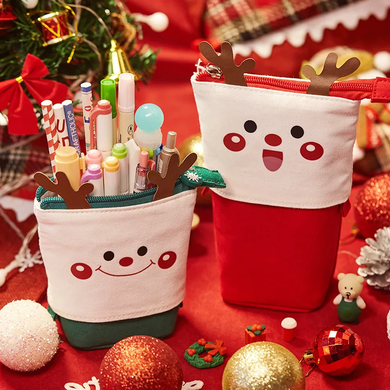 Pull-down Christmas Pen Bag Telescopic Pencil Case Large Capacity Multi-functional Stationery Canvas Cute Pen Container
Pull-down Christmas Pen Bag Telescopic Pencil Case Large Capacity Multi-functional Stationery Canvas Cute Pen Container