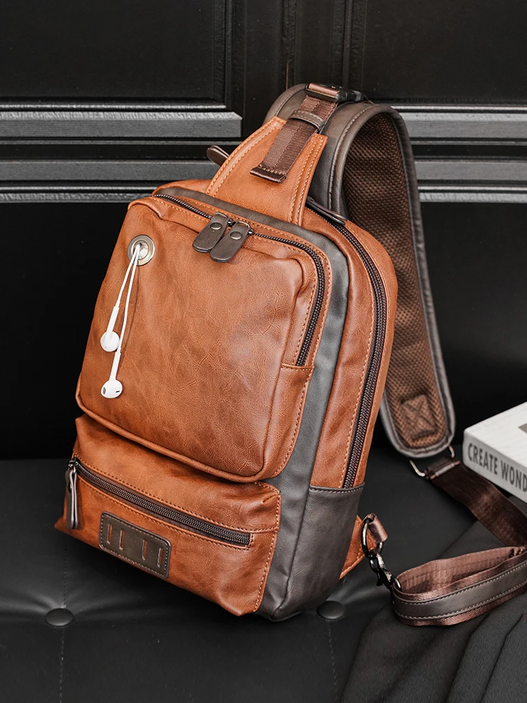 Large Capacity Men's Outdoor Chest Bag Crossbody Street Simple Leather Single Shoulder Bag New iPad Slant Bag Trend 2026
Large Capacity Men's Outdoor Chest Bag Crossbody Street Simple Leather Single Shoulder Bag New iPad Slant Bag Trend 2026