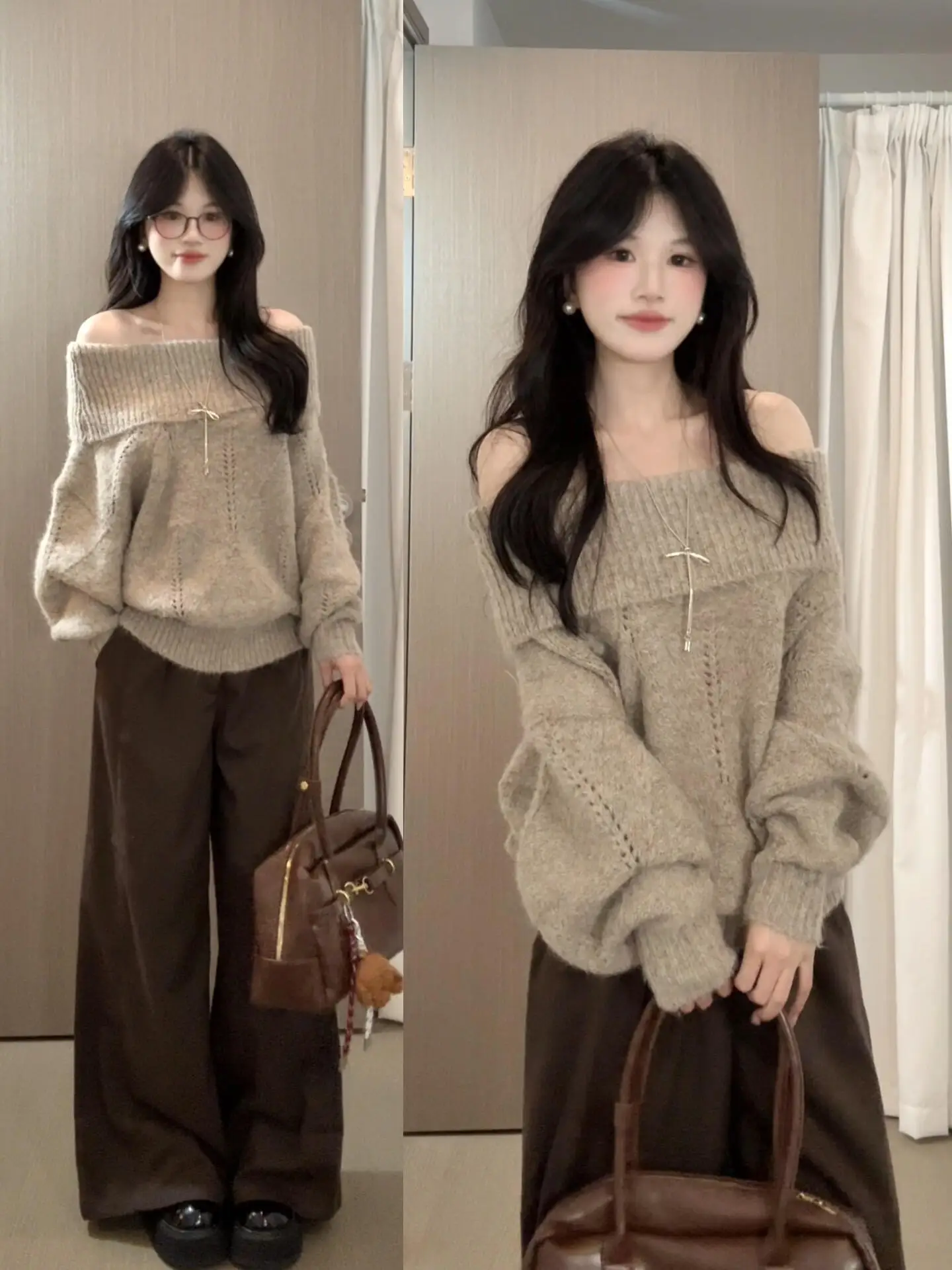 Laid-ba Off-oulder Loose Knitted Sweater Women's Early Autumn Casual Sle Comfortable Long Sve Warm Soft Fabric
Laid-ba Off-oulder Loose Knitted Sweater Women's Early Autumn Casual Sle Comfortable Long Sve Warm Soft Fabric