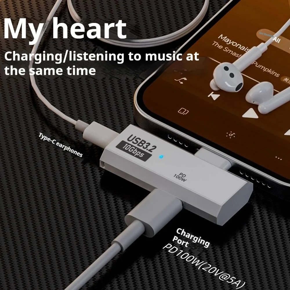 USB-C OTG Adapter - Type-C 100W PD Charging, Dual USB-C Splitter for iPhone 15 Pro Max, MacBook, Samsung Galaxy S22/S23
USB-C OTG Adapter - Type-C 100W PD Charging, Dual USB-C Splitter for iPhone 15 Pro Max, MacBook, Samsung Galaxy S22/S23
