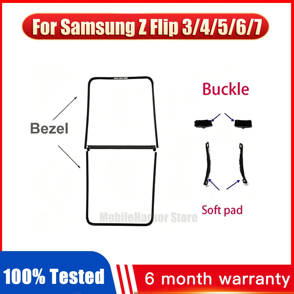 Bracket LCD Frame Bezel Screen Stand with buckle middle soft pad For Samsung Galaxy Z Flip 3 4 5 6 7 F731 F721 F711 F741 F766
Bracket LCD Frame Bezel Screen Stand with buckle middle soft pad For Samsung Galaxy Z Flip 3 4 5 6 7 F731 F721 F711 F741 F766