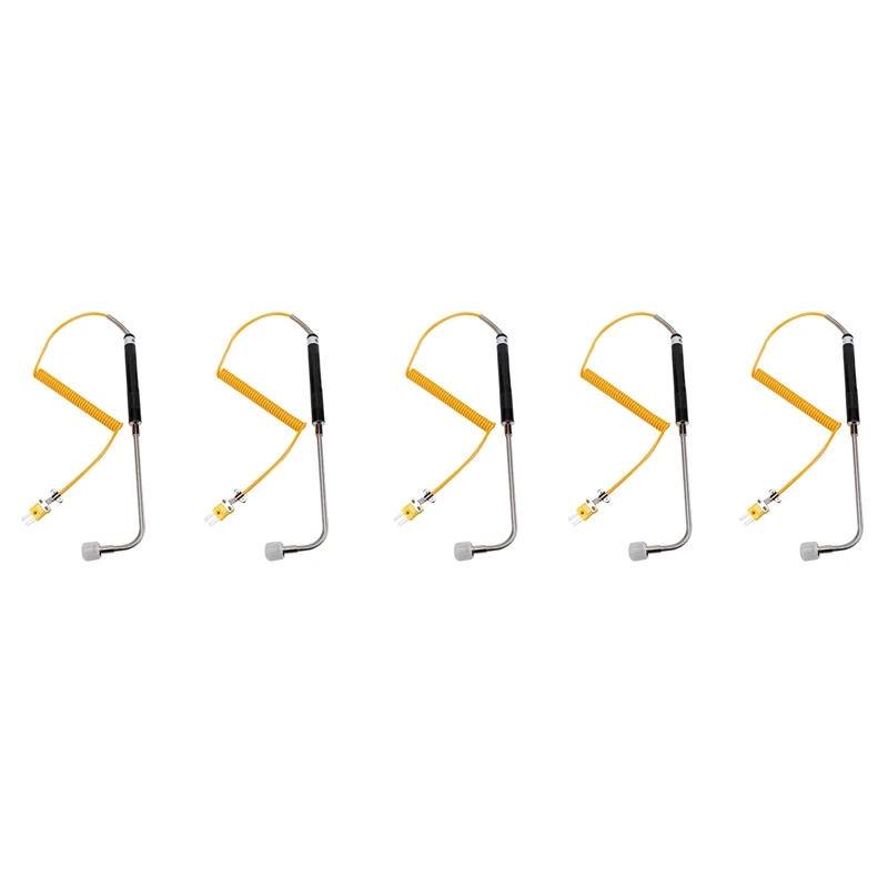 5X NR-81533B K Type Sensor Right Angle Surface Temperature Probe High Temperature Thermocouple -50 To 500℃
5X NR-81533B K Type Sensor Right Angle Surface Temperature Probe High Temperature Thermocouple -50 To 500℃