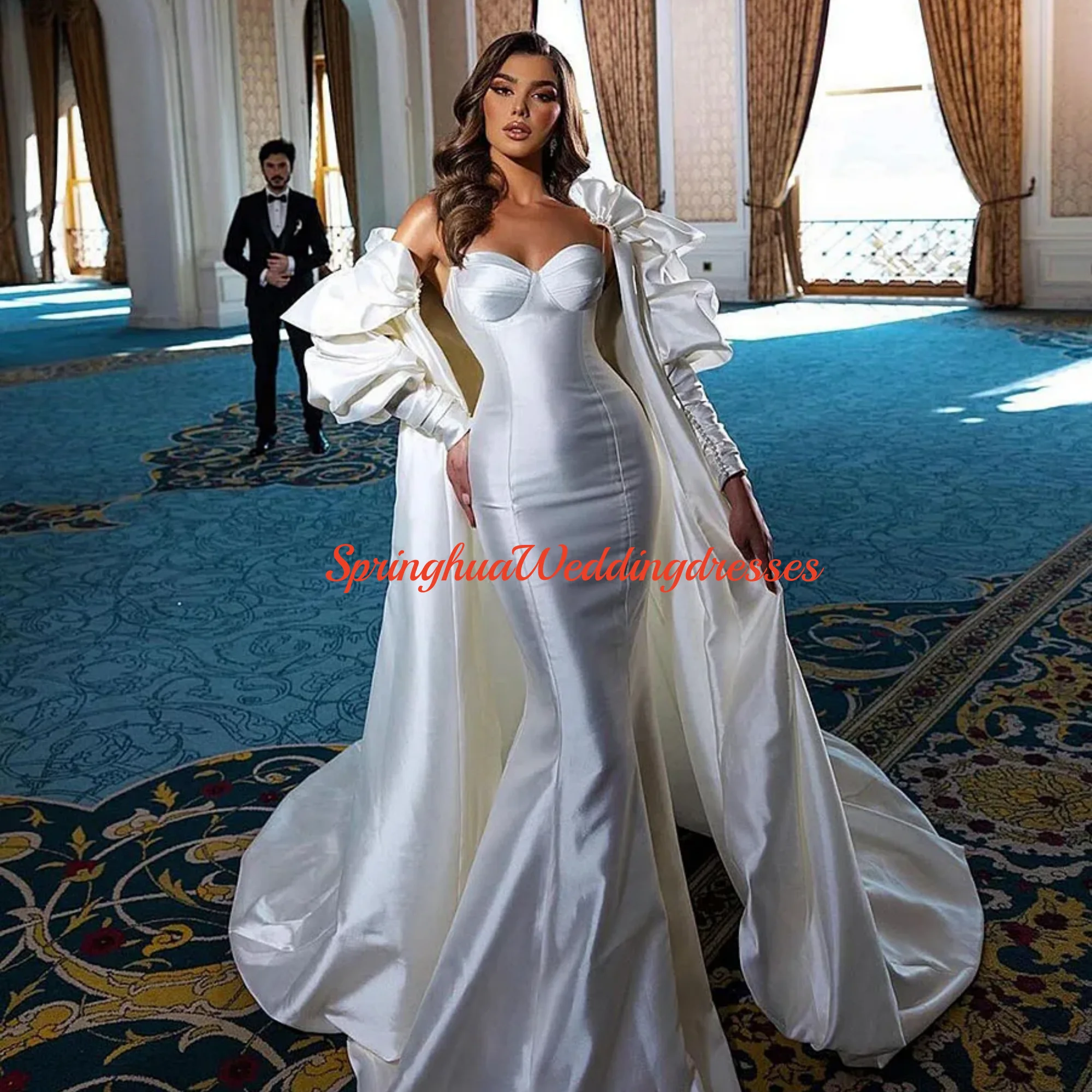 Customized Long Newest Mermaid Wedding Dress Long Sweetheart Princess Elegant Bridal Dress Bride Gowns Vestido De Noiva
Customized Long Newest Mermaid Wedding Dress Long Sweetheart Princess Elegant Bridal Dress Bride Gowns Vestido De Noiva