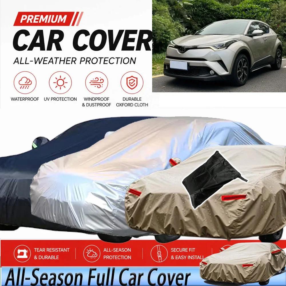 Outdoor Protection Full Car Cover Snow Cover Sunshade Waterproof Dustproof Exterior For Toyota C-HR CHR 2016-2023
Outdoor Protection Full Car Cover Snow Cover Sunshade Waterproof Dustproof Exterior For Toyota C-HR CHR 2016-2023