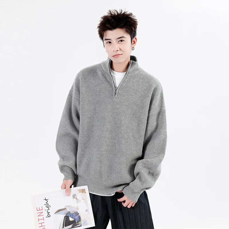 GIOIOMen's Sweater,2025Autumn and Winter New Anti-Pilling Half Turtleneck Zipper Open Chest Knitted Sweater,Men's Clothing
GIOIOMen's Sweater,2025Autumn and Winter New Anti-Pilling Half Turtleneck Zipper Open Chest Knitted Sweater,Men's Clothing