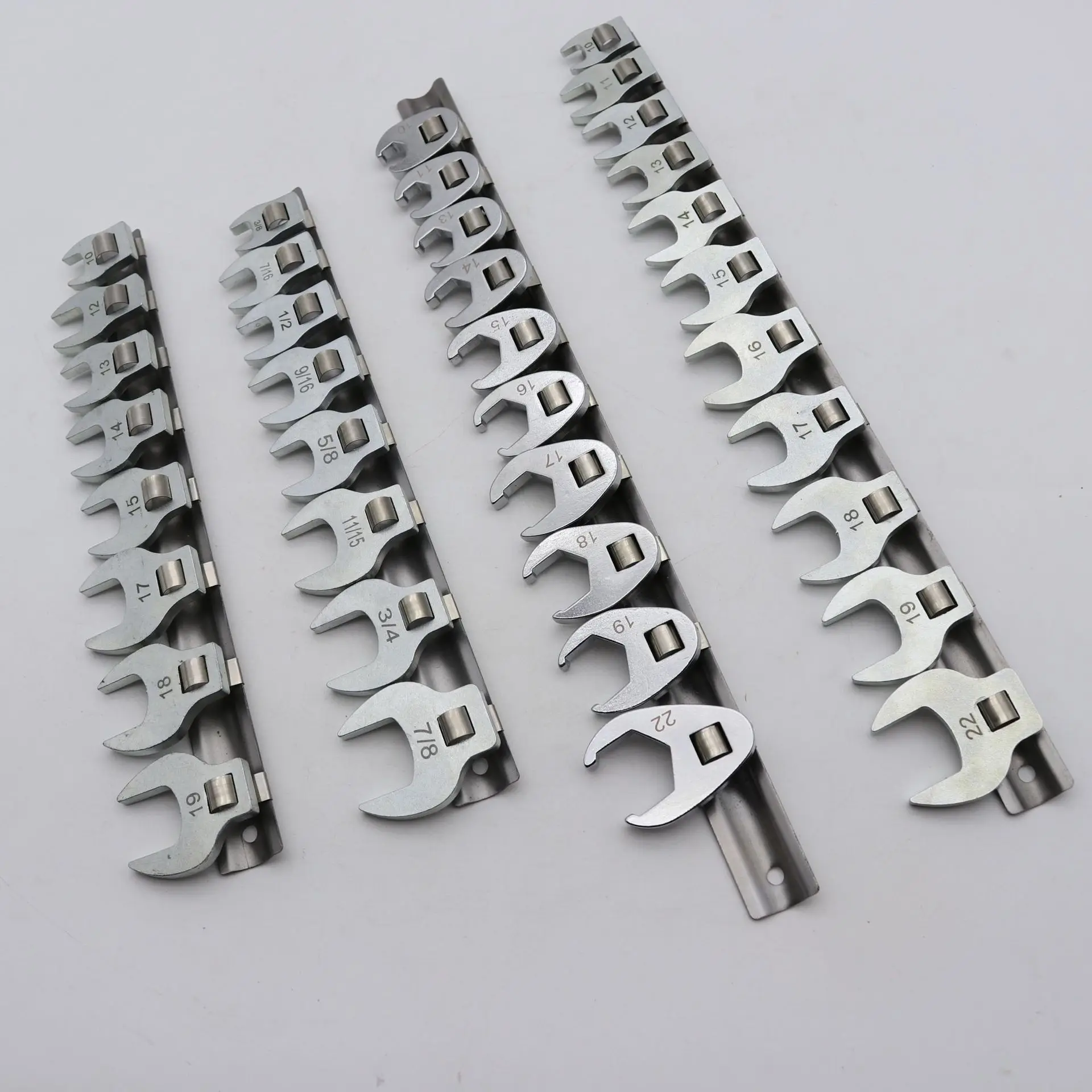 10Pcs 3/8Inch Drive Crowfoot Wrench 10 To 22mm Metric Foot Open End Spanner For Torque Wrench Keys Set
10Pcs 3/8Inch Drive Crowfoot Wrench 10 To 22mm Metric Foot Open End Spanner For Torque Wrench Keys Set