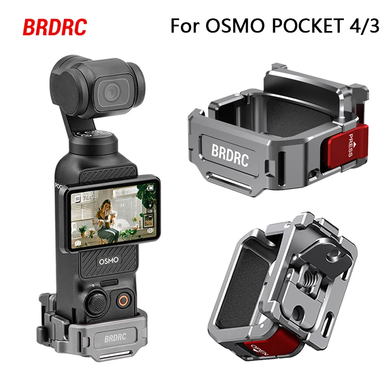 BRDRC Extension Frame for OSMO POCKET4/3 Accessories Multifunction Cage With Cold Shoe Bicycle Stand/Chest Strap Mount Adapter
BRDRC Extension Frame for OSMO POCKET4/3 Accessories Multifunction Cage With Cold Shoe Bicycle Stand/Chest Strap Mount Adapter