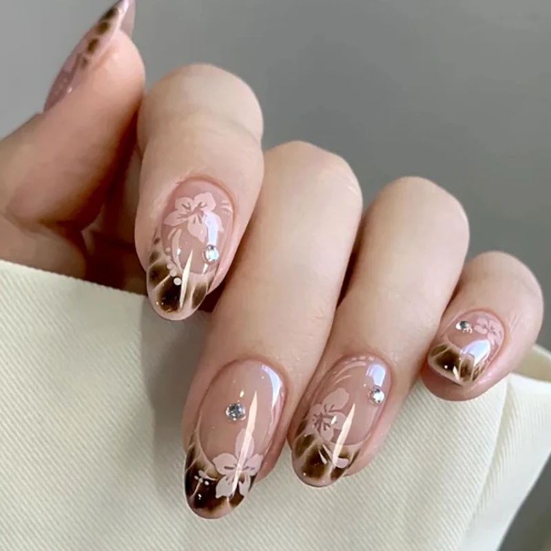 Flower Snake Pattern Rhinestone Almond False Nails Bowknot Pearl Leopard Long Pointed Fake Nails Art Press on Nails Manicure Tip
Flower Snake Pattern Rhinestone Almond False Nails Bowknot Pearl Leopard Long Pointed Fake Nails Art Press on Nails Manicure Tip