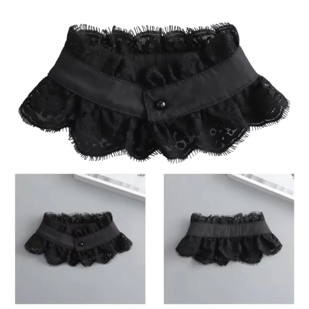 Элегантный съемный воротник с лацканами, милый изысканный искусственный кружевной воротник, удобный классический кружевной вырез для женщин/девочек
Элегантный съемный воротник с лацканами, милый изысканный искусственный кружевной воротник, удобный классический кружевной вырез для женщин/девочек