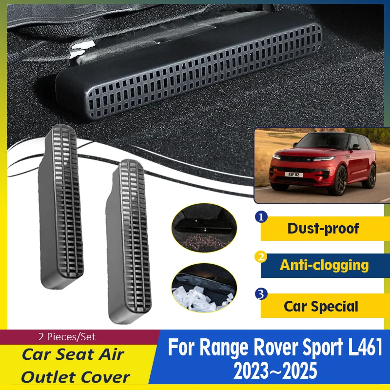 For Range Rover Sport L461 2023 2024 2025 Car Air Outlet Covers ABS Black Under Seat Conditioner Vents Auto Interior Accessories
For Range Rover Sport L461 2023 2024 2025 Car Air Outlet Covers ABS Black Under Seat Conditioner Vents Auto Interior Accessories