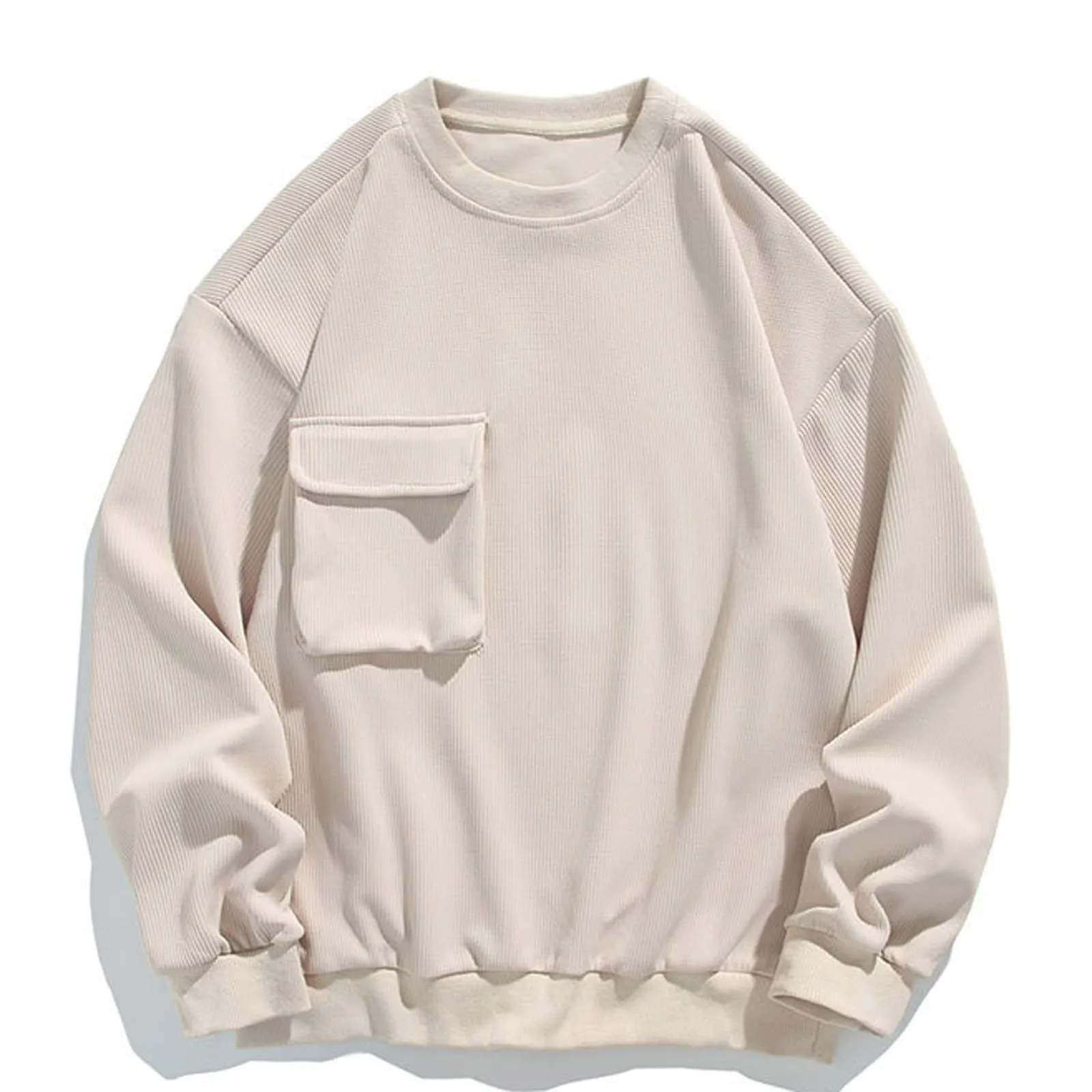 Men Tops Pullover Autumn Winter New Solid Color Loose Large Pocket Long Sleeve Round Neck Pullover Hoodie Oversized Sweatshirt
Men Tops Pullover Autumn Winter New Solid Color Loose Large Pocket Long Sleeve Round Neck Pullover Hoodie Oversized Sweatshirt
