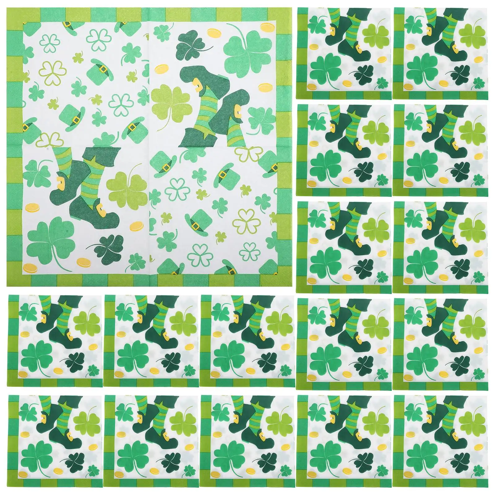 20 Pcs Napkin Lucky Shamrock Napkins Irish Holiday Party Supplies St Patricks Decorations Partick Guest Patrick's Table
20 Pcs Napkin Lucky Shamrock Napkins Irish Holiday Party Supplies St Patricks Decorations Partick Guest Patrick's Table
