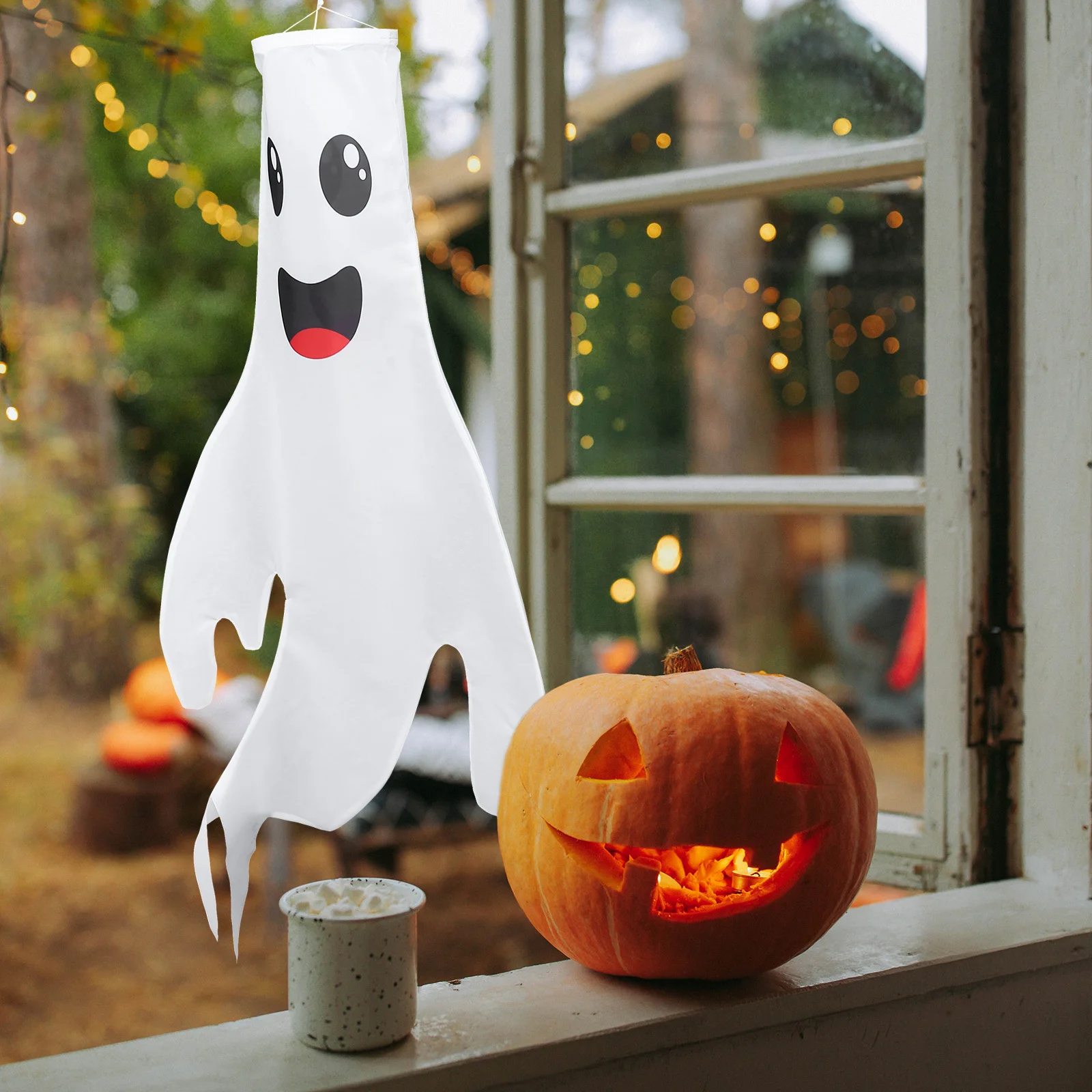 1Pcs Ghost Halloween Polyester Windsock Flag Hanging Ghost Decoration Porch Tree Outdoor Halloween Prop Windsock Pendant
1Pcs Ghost Halloween Polyester Windsock Flag Hanging Ghost Decoration Porch Tree Outdoor Halloween Prop Windsock Pendant