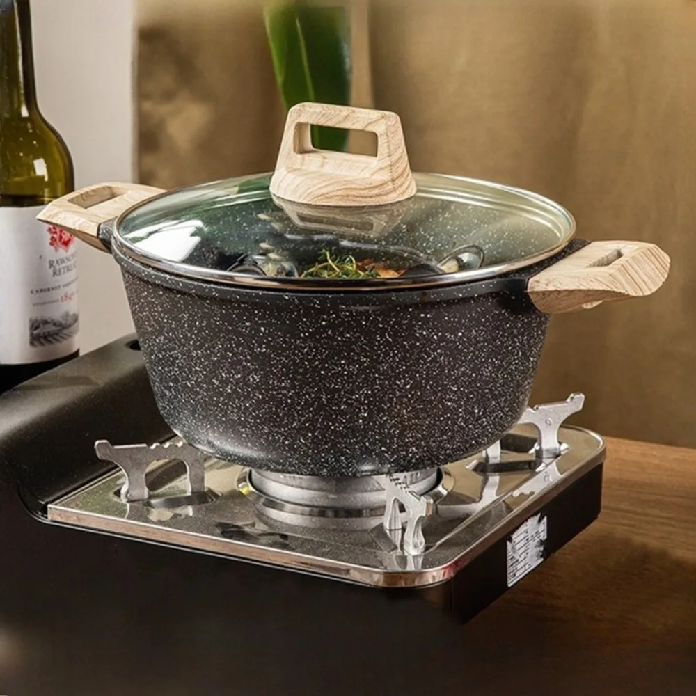 Stone Non Stick Soup Pot Double Handle Heat Proof Home Kitchen No Oil Smoke Anti Mold Slip Resistant Heavy Duty for Family
Stone Non Stick Soup Pot Double Handle Heat Proof Home Kitchen No Oil Smoke Anti Mold Slip Resistant Heavy Duty for Family