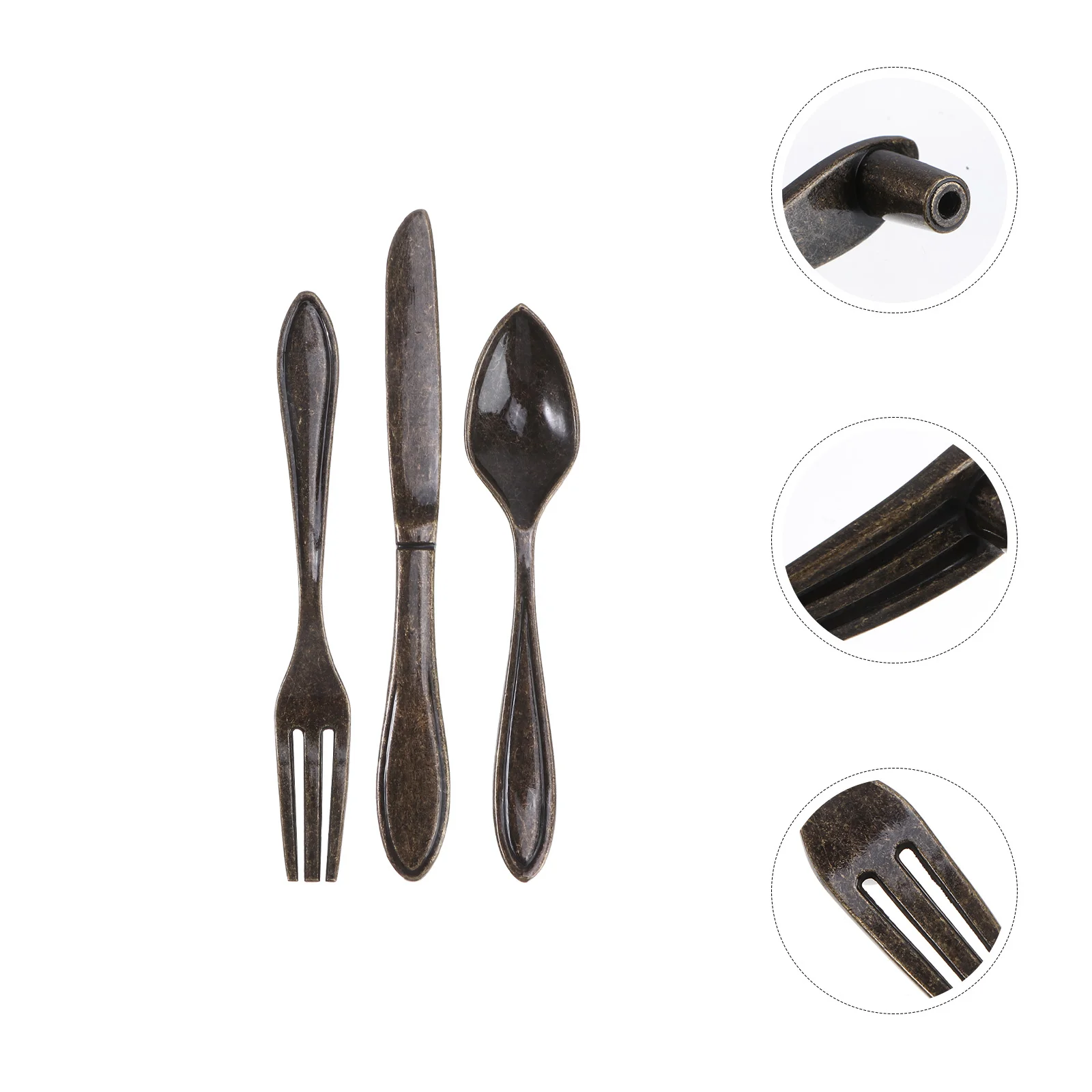 3Pcs Alloy Drawer Handle Cutter Fork Spoon Beautiful Appearance Easy to Use Suitable for Bars Restaurants Hotels Furniture 
3Pcs Alloy Drawer Handle Cutter Fork Spoon Beautiful Appearance Easy to Use Suitable for Bars Restaurants Hotels Furniture