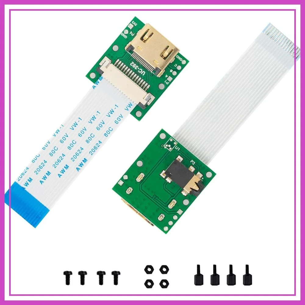 CSI to HDMI Cable Extension Module with 60mm FPC for Raspberry Pi Camera V3/V1/V2/HQ (2 Pack)
CSI to HDMI Cable Extension Module with 60mm FPC for Raspberry Pi Camera V3/V1/V2/HQ (2 Pack)