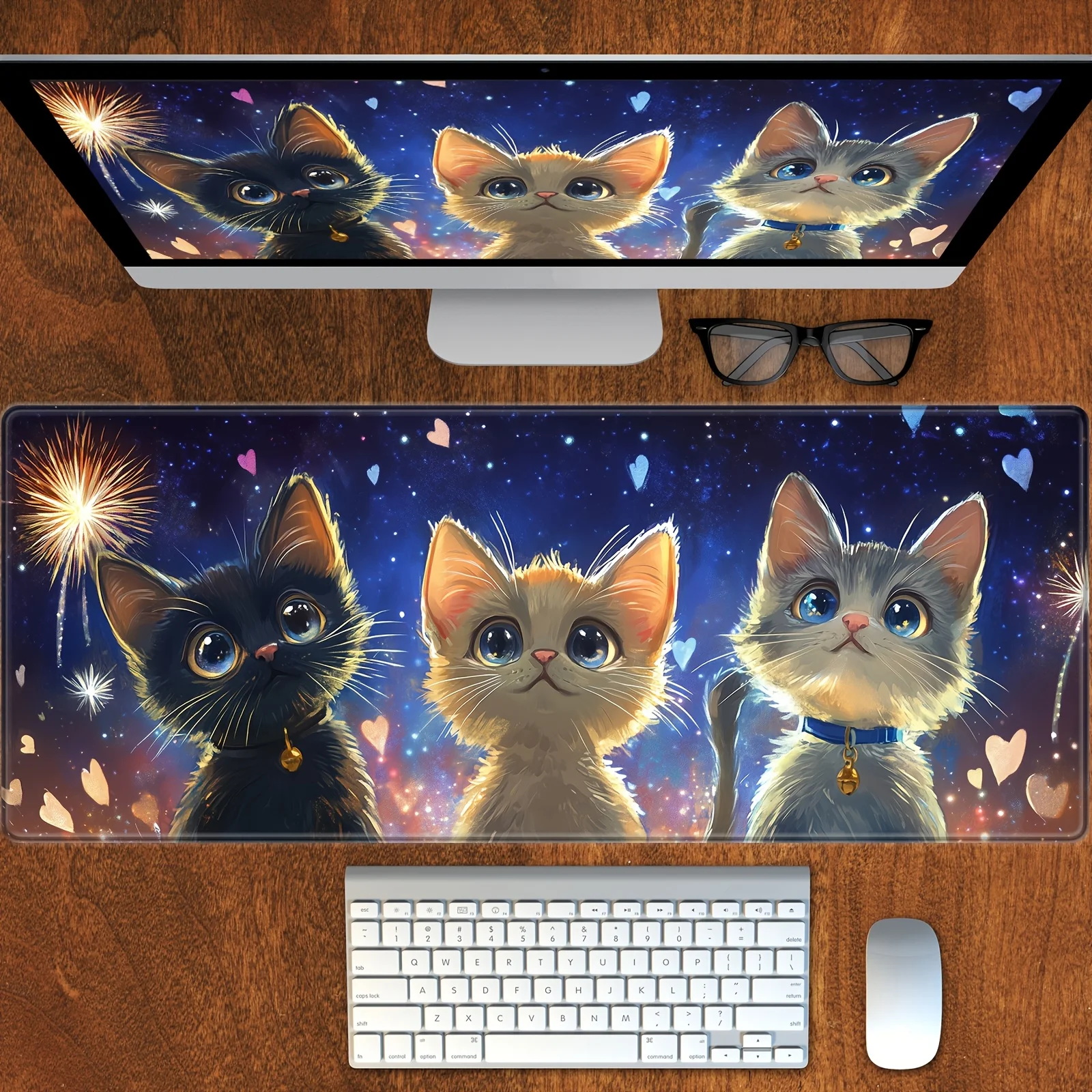 Beard funny large cartoon cat mouse pad anti-slip washable 3 cute pet stars and heart-shaped design game computer player deskpad
Beard funny large cartoon cat mouse pad anti-slip washable 3 cute pet stars and heart-shaped design game computer player deskpad